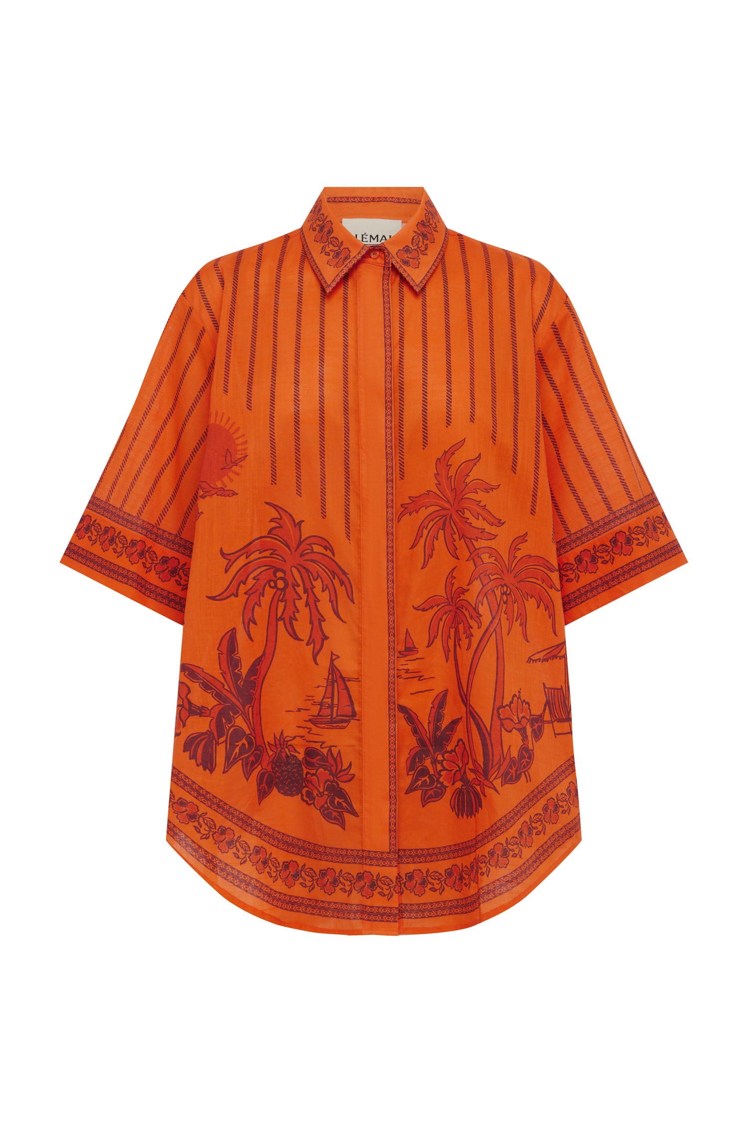 Alemaïs Boathouse Shirt chemise coton imprimé
