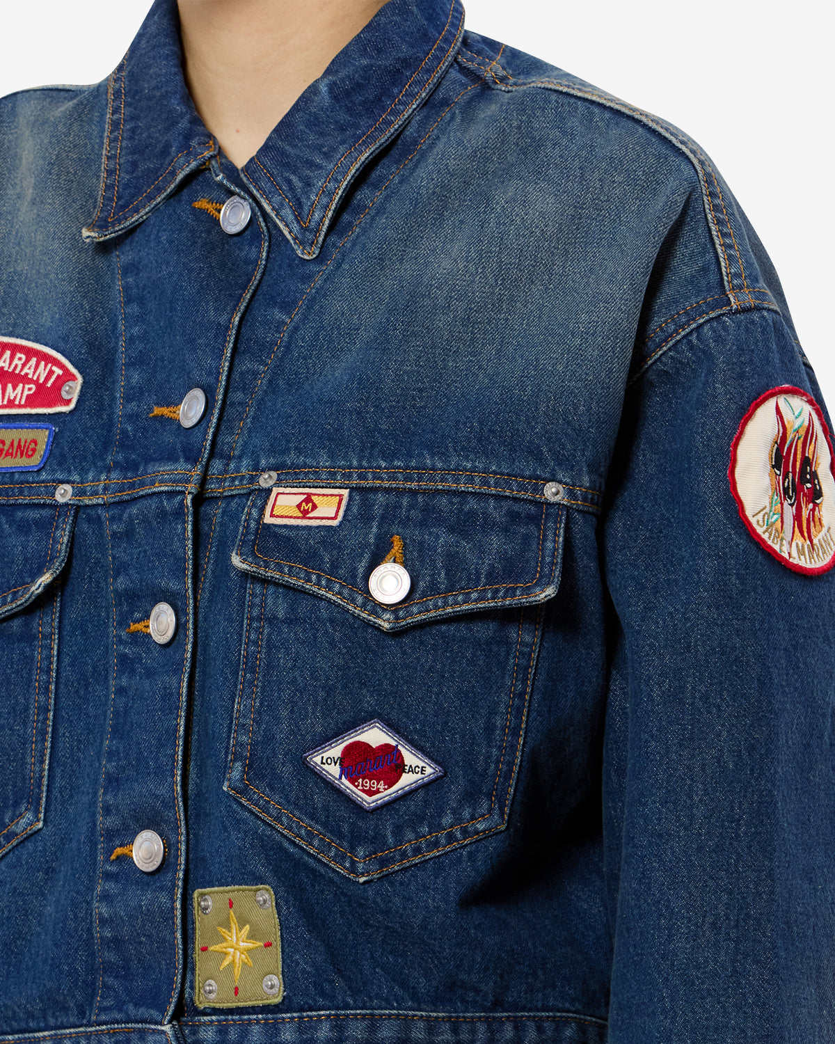Isabel Marant Demia veste denim bleu 34 à 44