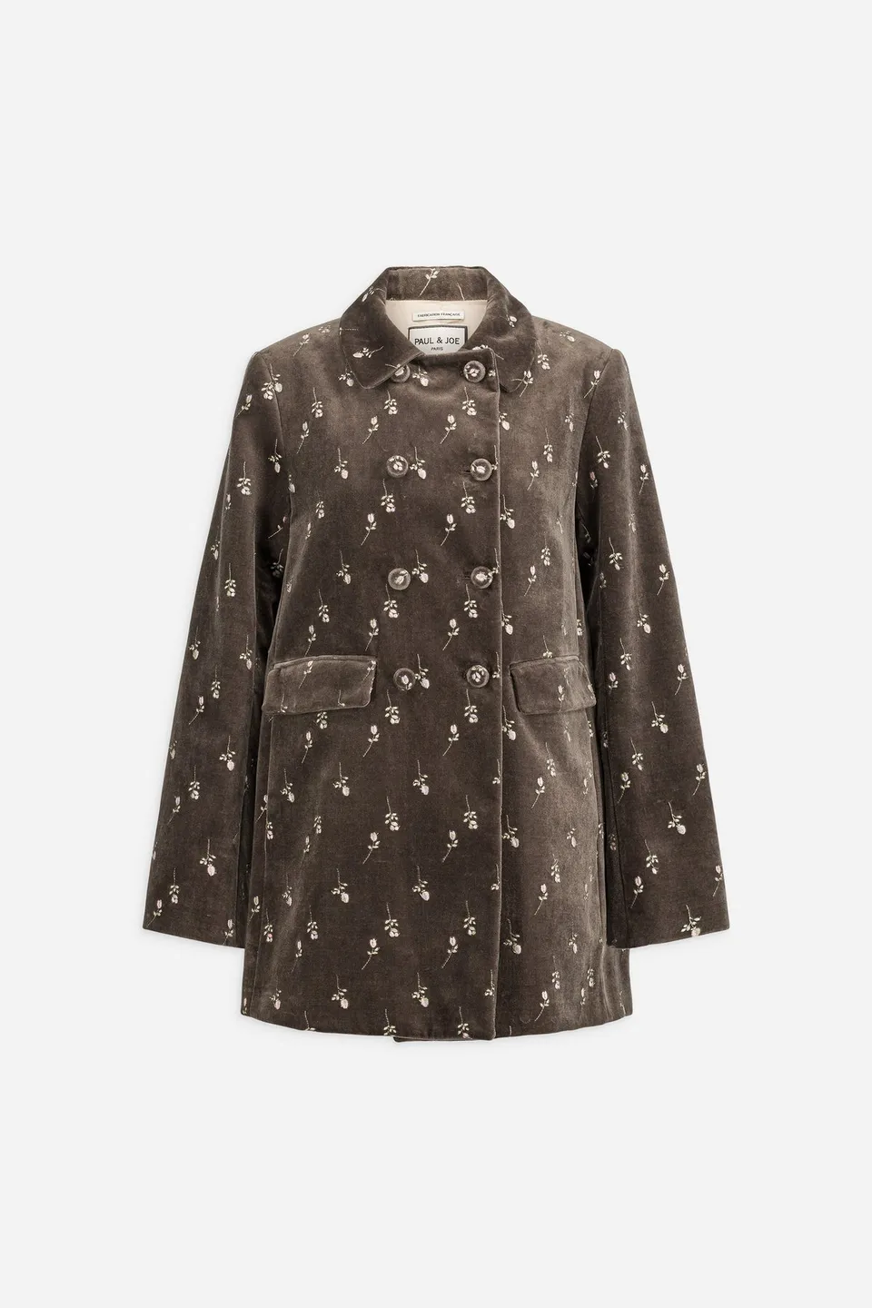 PAUL & JOE PAPILLON veste velours brodée France 36