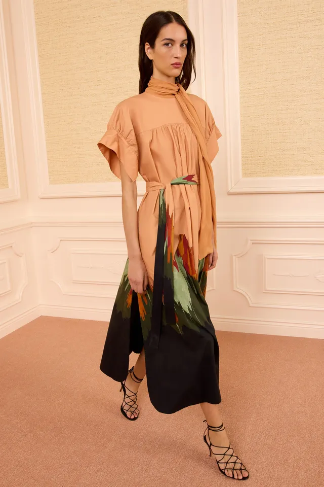 Ulla Johnson Studio Robe Femme Agate Midi Coton