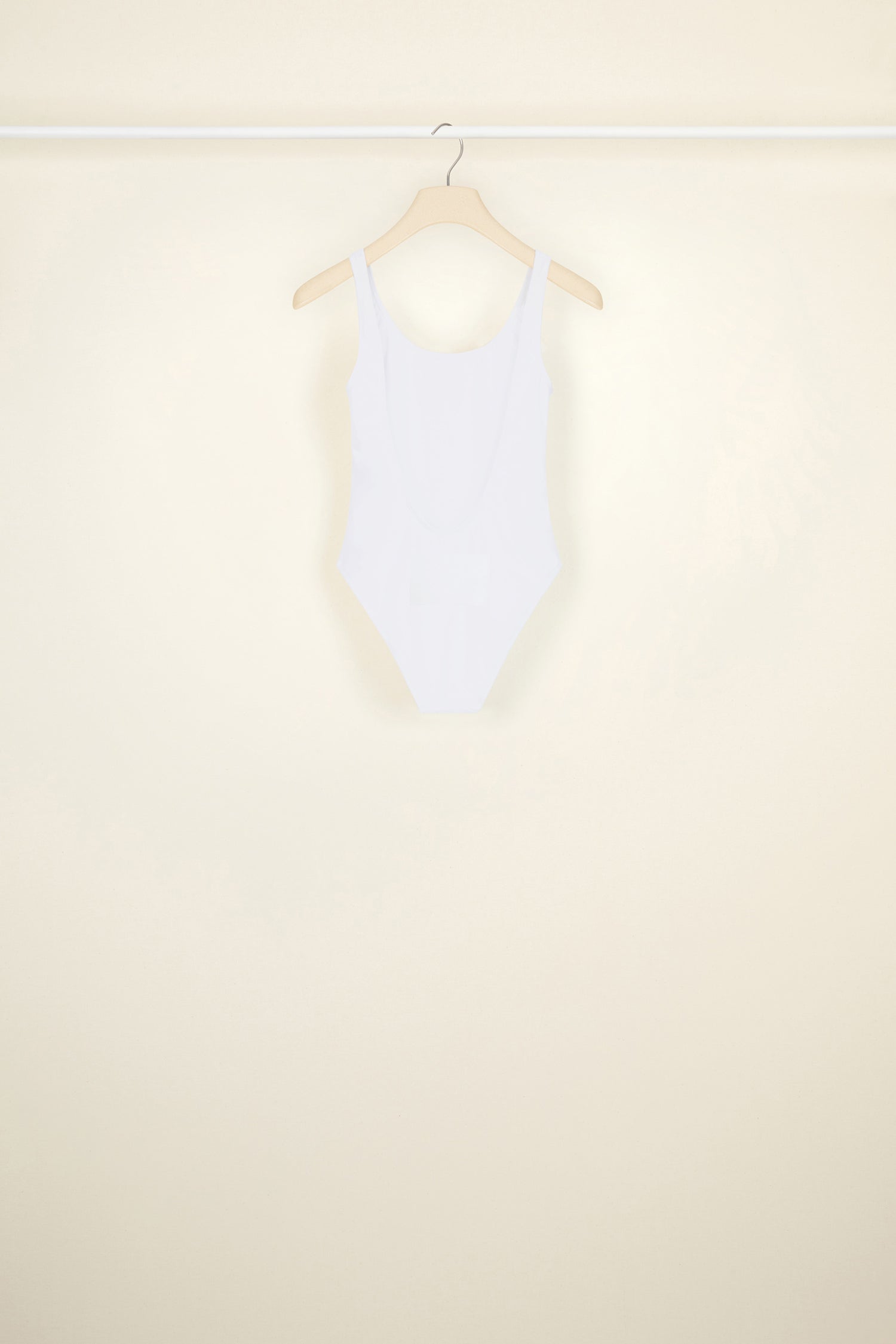 Patou Swimwear A20SW0010066001W maillot une pièce blanc dos nu