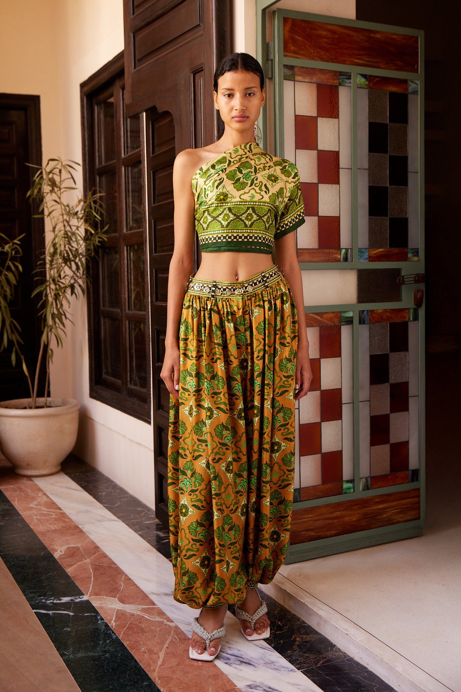 Alemäis Cece Silk pantalon soie taille 8 plissé