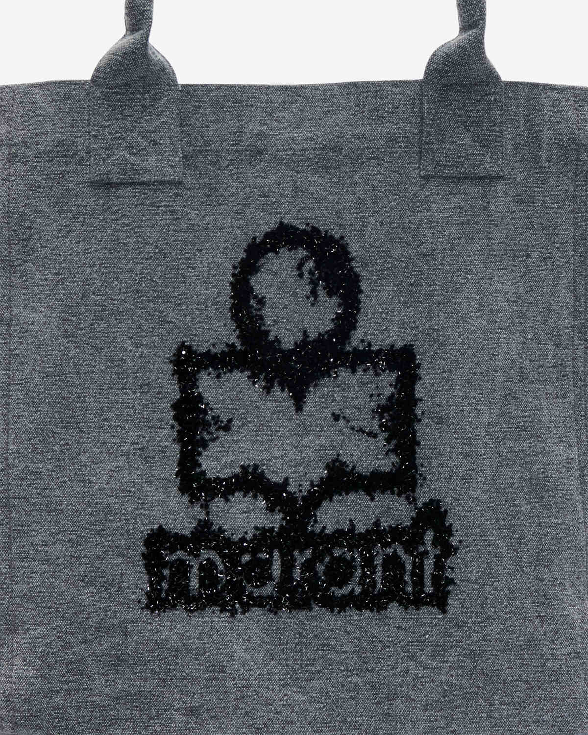 Isabel Marant Yenky Small sac cabas gris toile coton