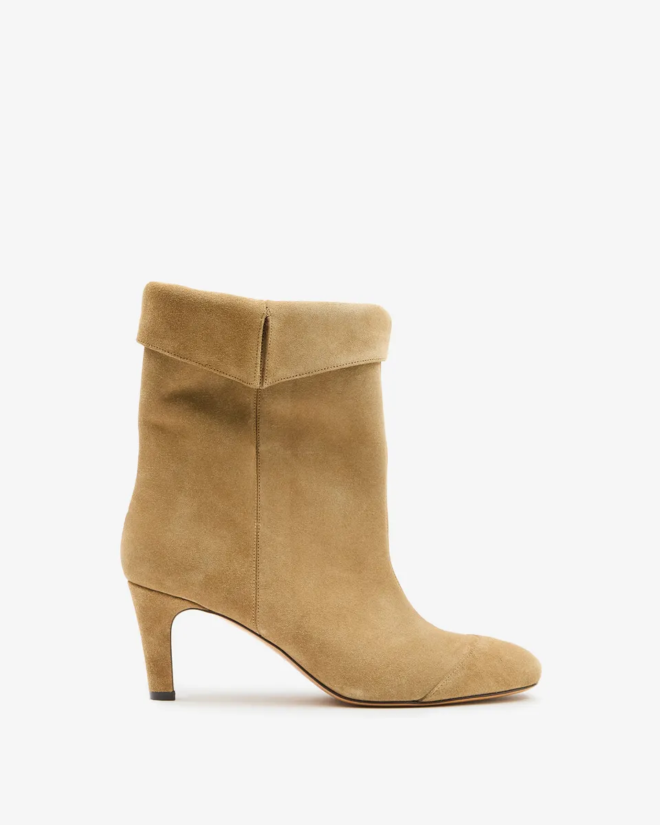 Isabel Marant Eldra bottines cuir taupe 6,5 cm