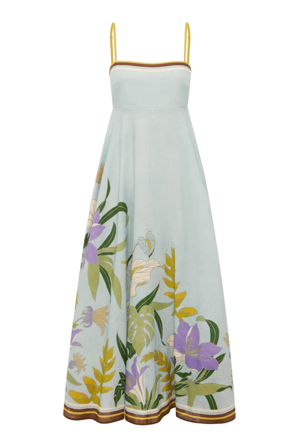 Alemäis Alfie robe midi lin bretelles poches