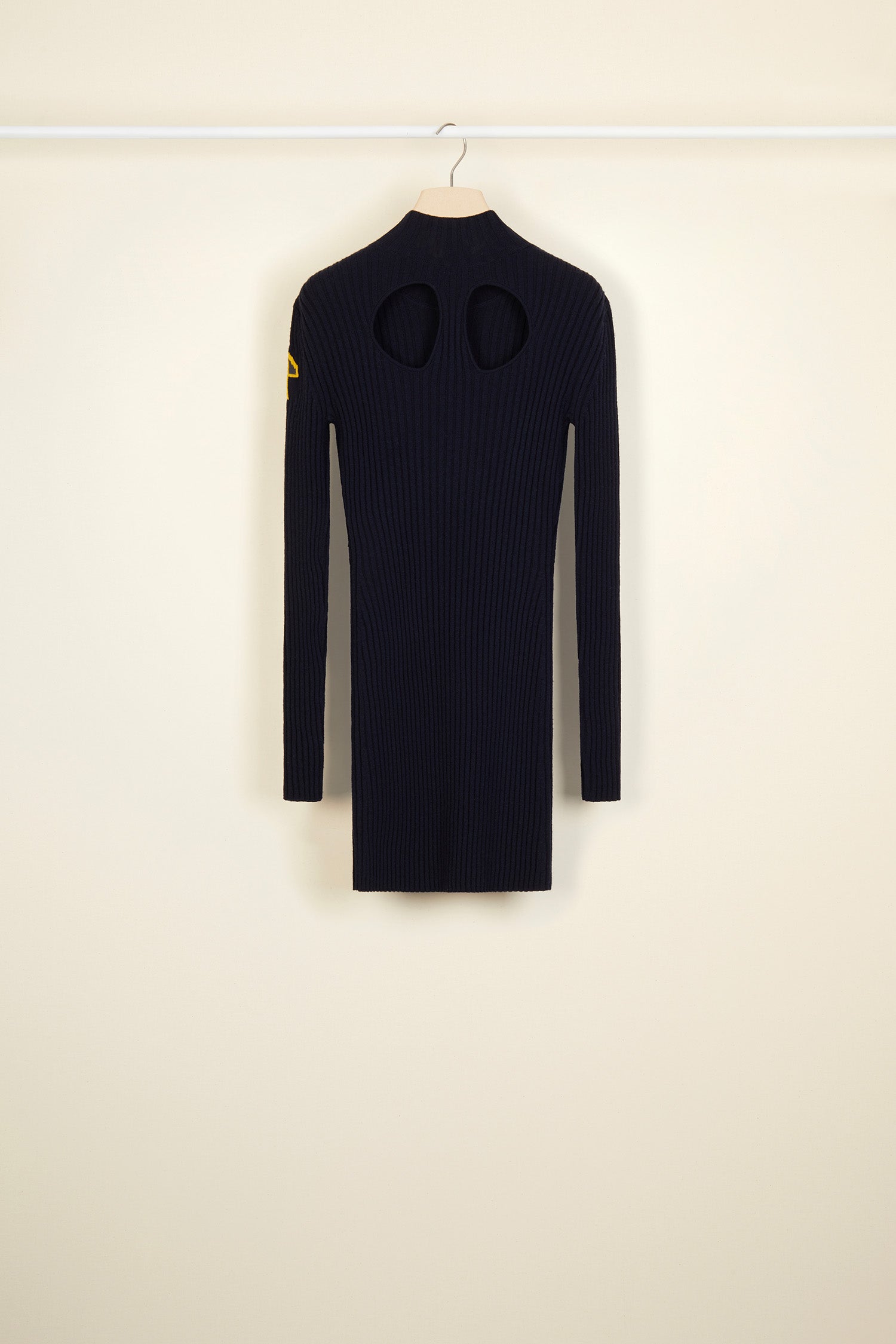 Patou KN0078003699N robe maille bleu marine laine