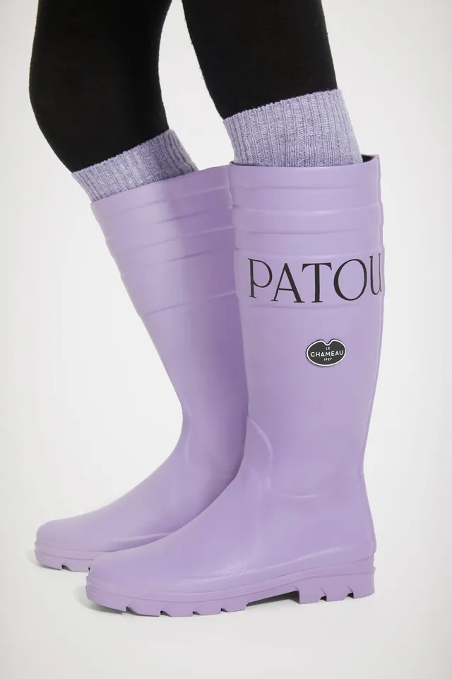Patou FO009 bottes caoutchouc Le Chameau lilas