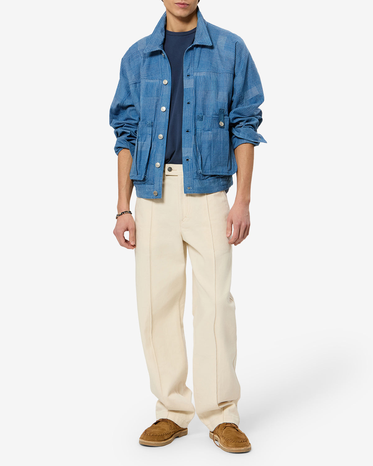 Isabel Marant Darlane VE0786HA-D3E05H veste bleu coton