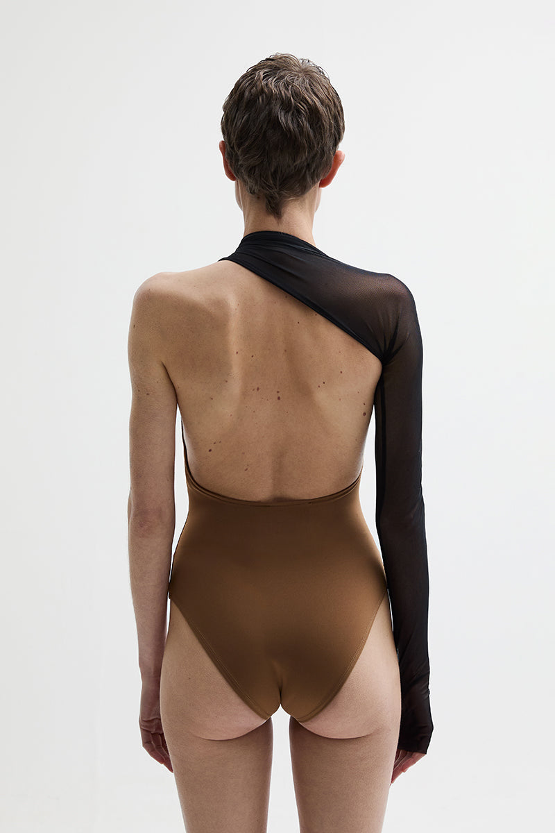 ATU Body Couture Sparrow body une manche camel taille S