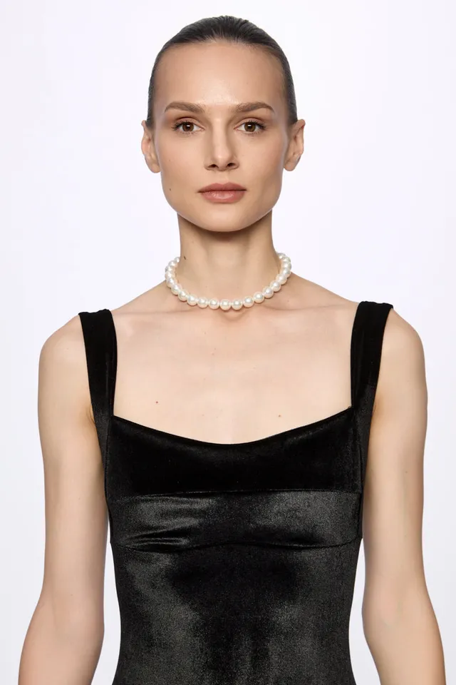 ATU Body Couture Jewelry collier perles nacre blanche U