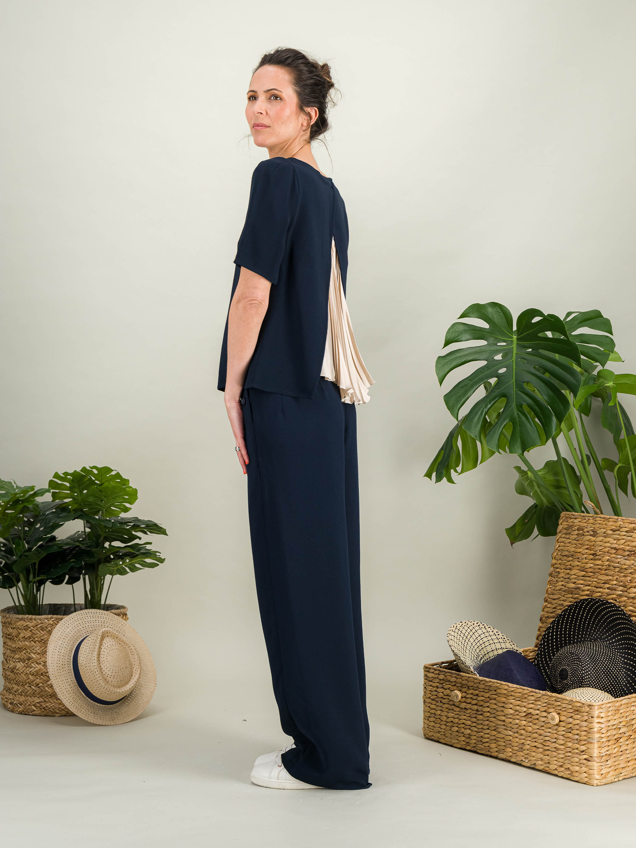 Anahide Saint André Comète Amaya set 2 tops blanc sable