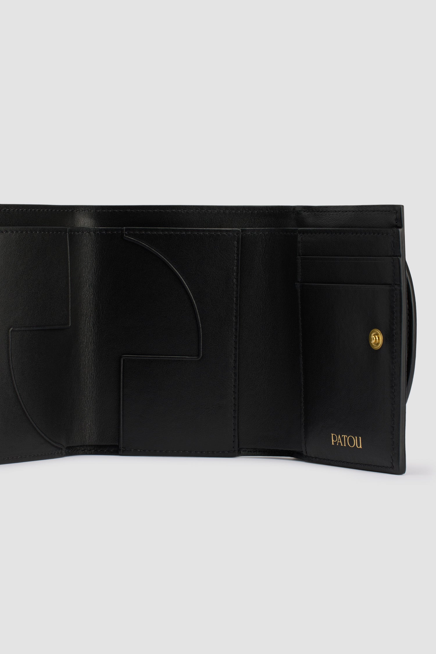 Patou SL002 portefeuille cuir noir JP TU