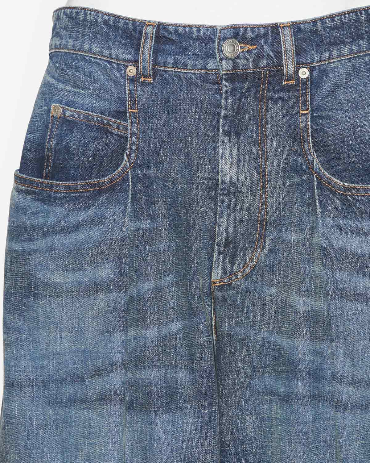 Isabel Marant Janael jean denim bleu foncé taille haute