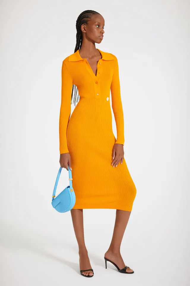 Patou Robe Polo Midi Coton Bio Marigold KN080