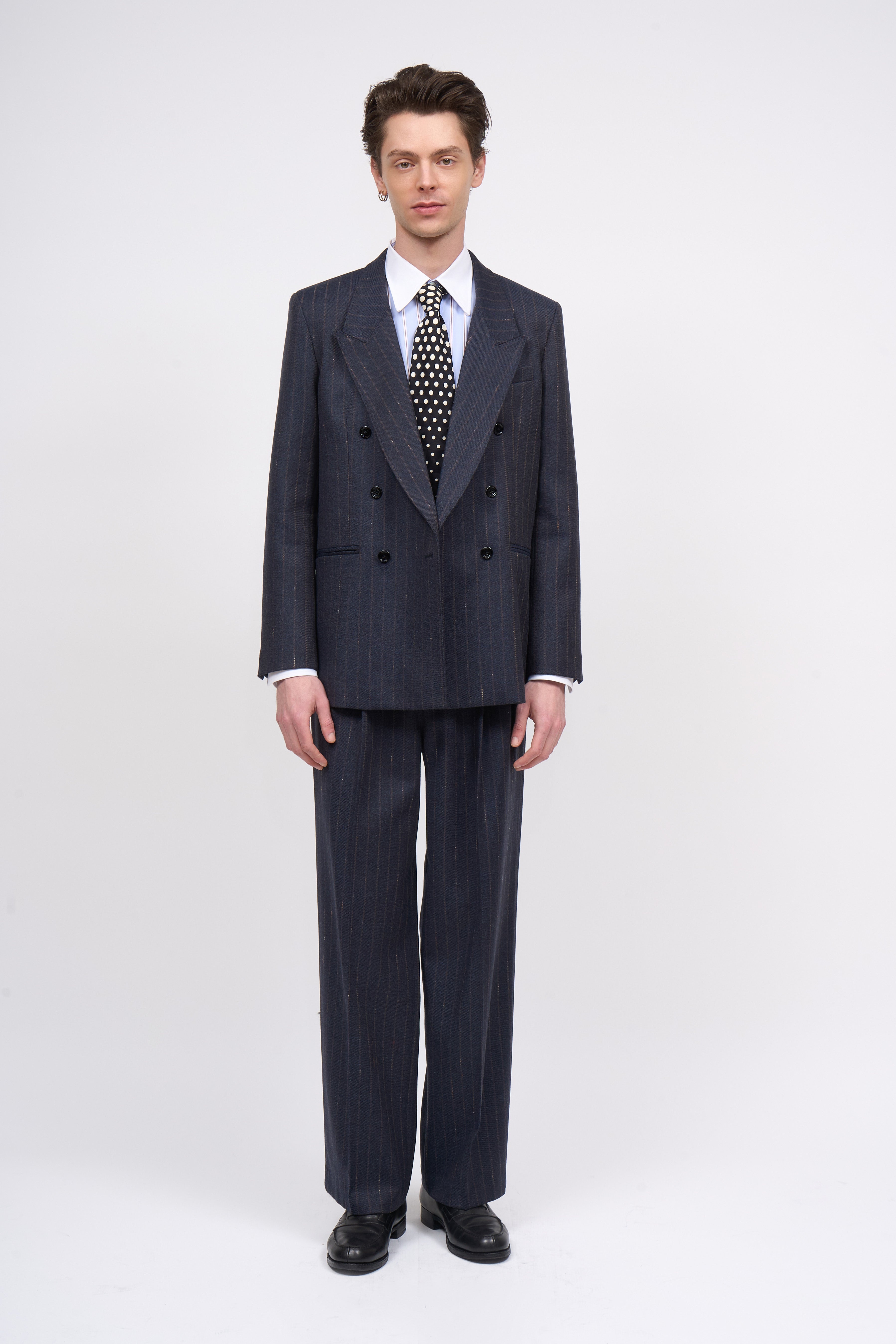 Paul & Joe Tailoring Pantalon Raphael twill laine marron M