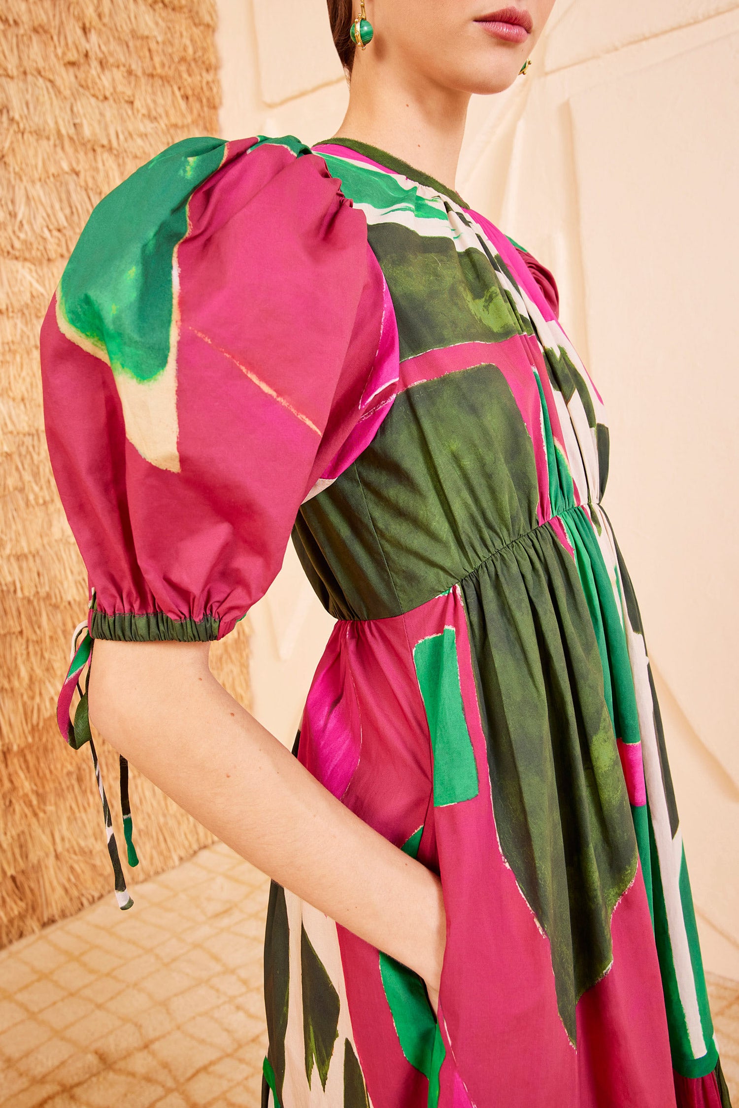 Ulla Johnson Collage robe coton Palingenesis