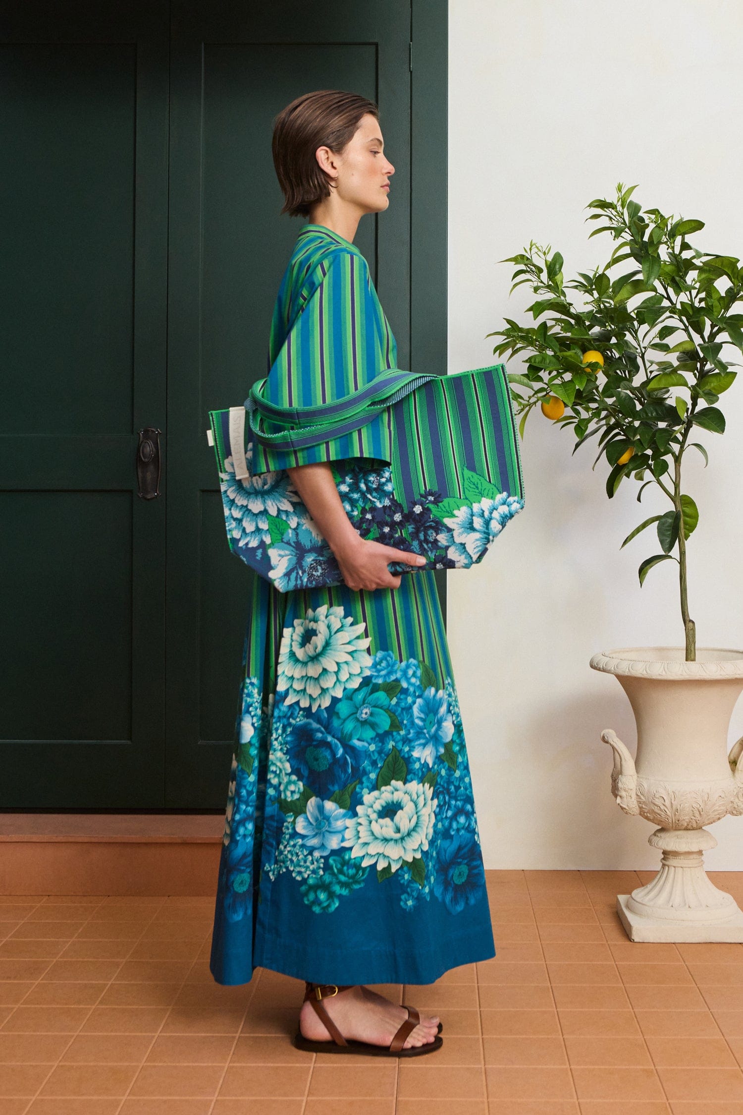 Alemäis Margo Tunic robe midi coton bio imprimé