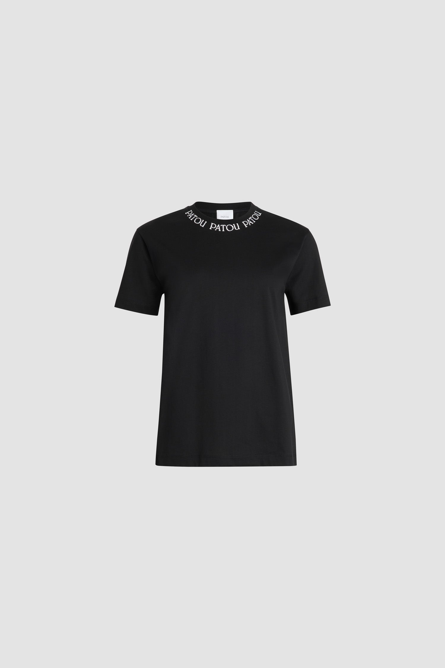 Patou JE186 t-shirt noir logo coton bio
