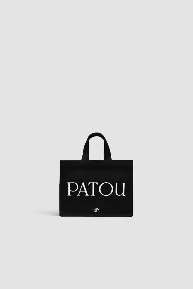 Patou Bags tote small AC044 toile coton noire TU