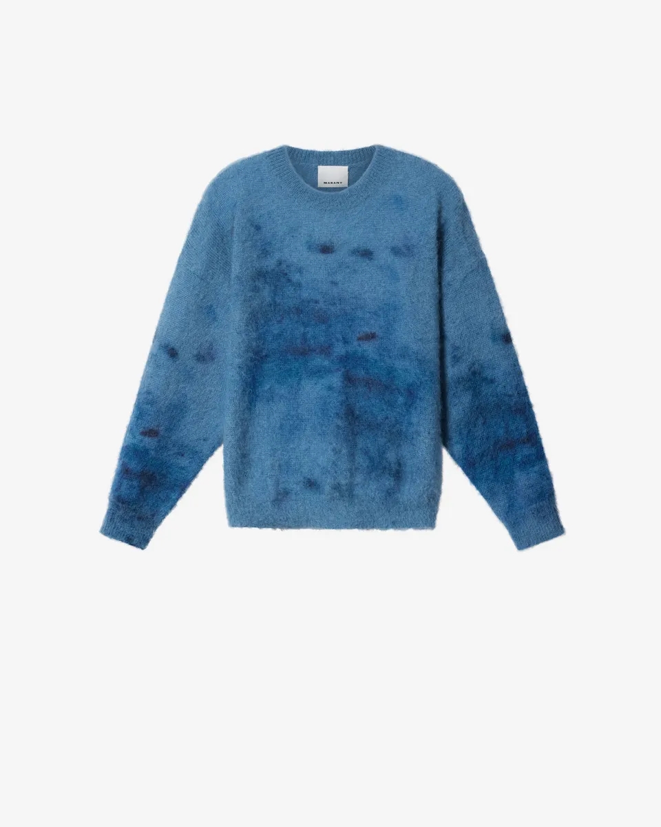 Isabel Marant Ayden PU0995HA pull mohair bleu indigo