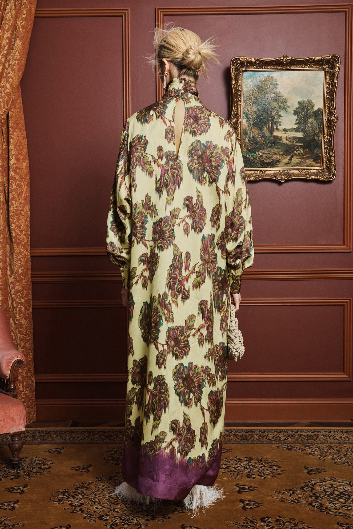 Alemaïs Jerry robe midi viscose fleurs
