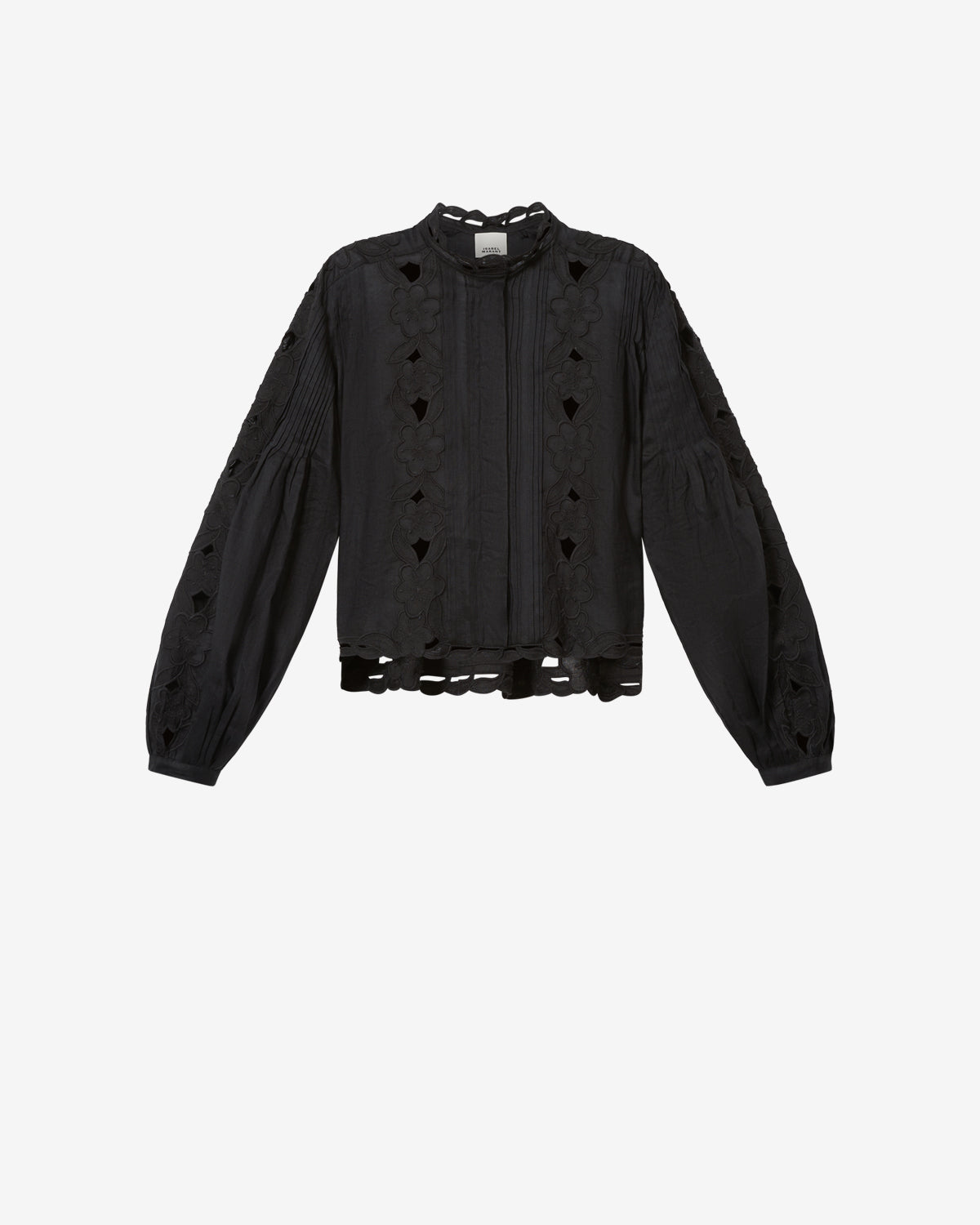 Isabel Marant Rubra blouse noire broderie large 34-44