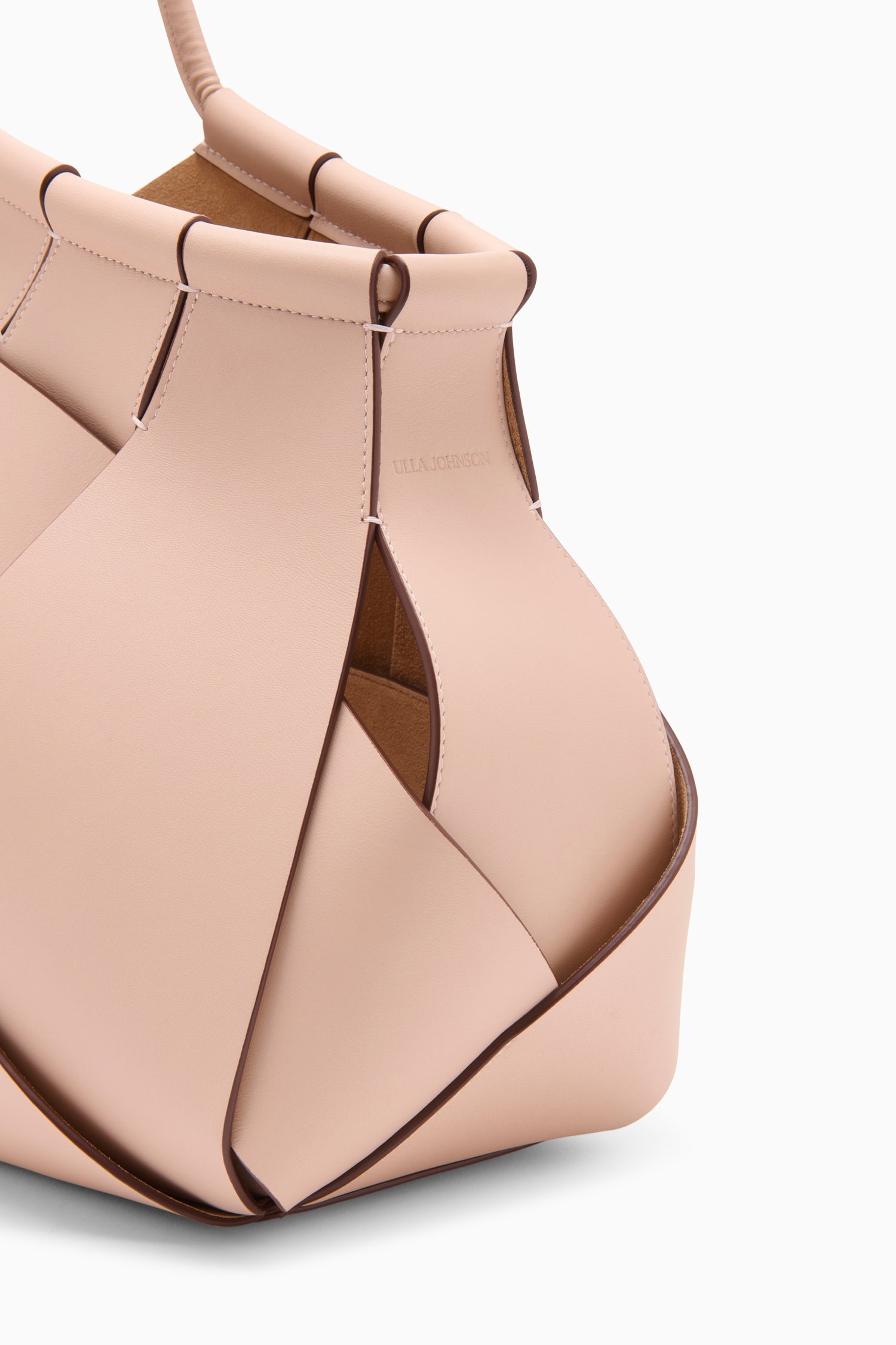 Ulla Johnson Charlotte tote cuir tressé petal