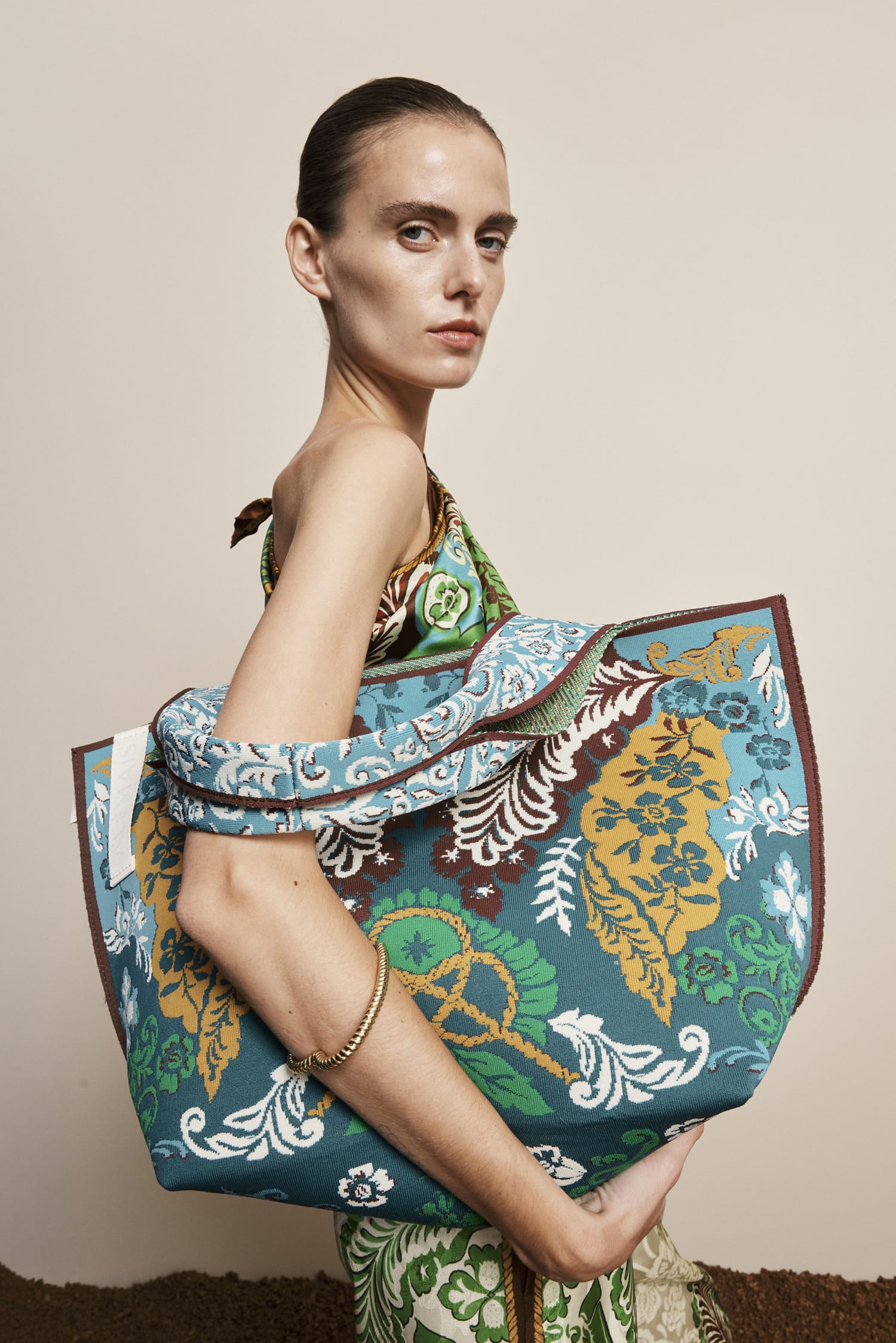 Alemais Florence Jacquard Maxi Tote sac cabas recyclé
