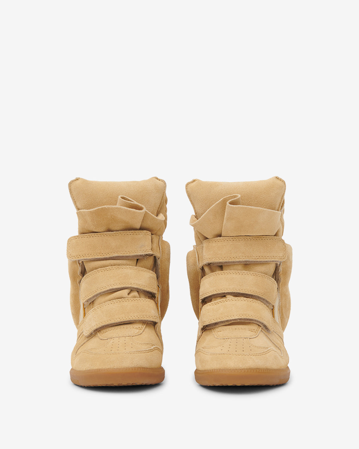 Isabel Marant Bekett baskets compensées beige doré
