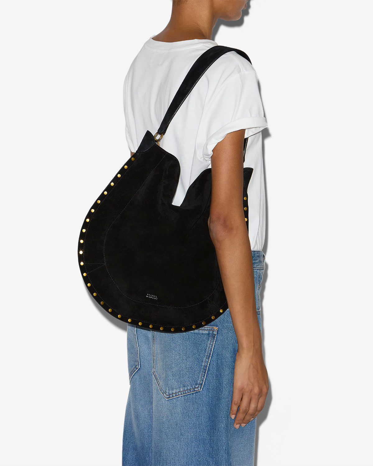 Isabel Marant Oskan Hobo Soft sac cuir noir