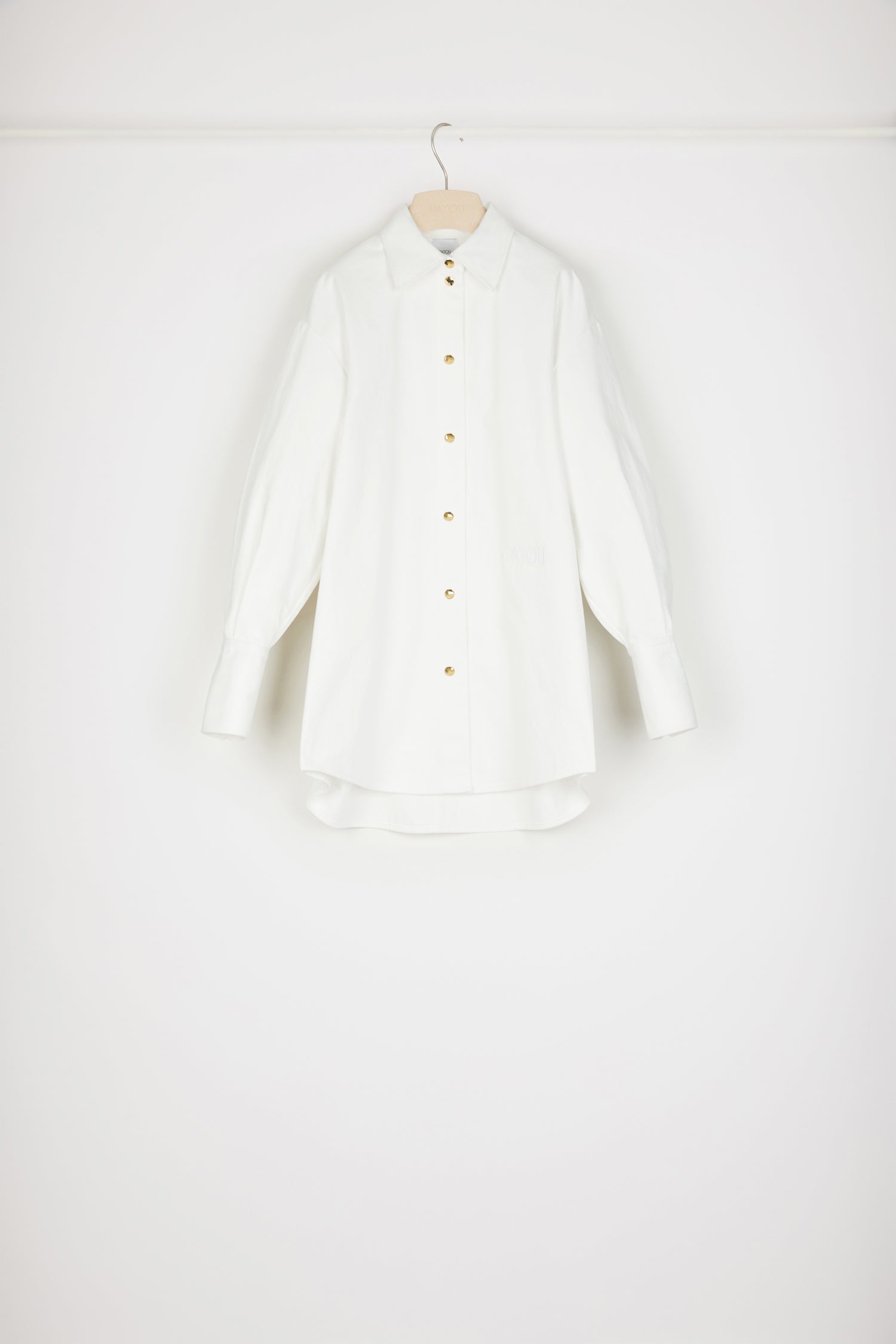 Patou OU021 surchemise White denim coton oversize