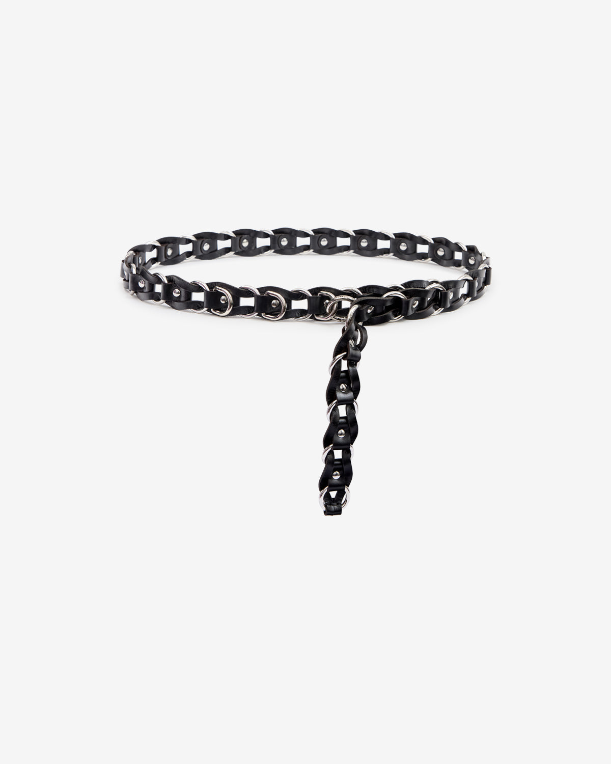Isabel Marant Bali Hook CE466CFA ceinture noir argenté cuir