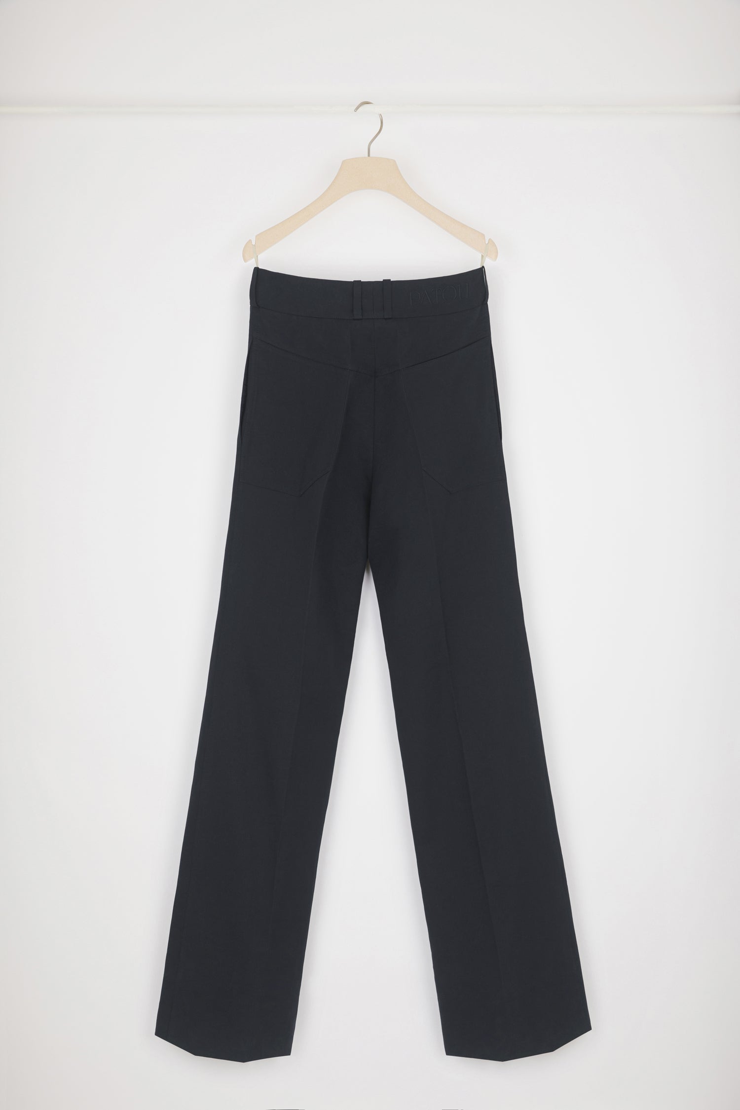 Patou TR023 pantalon évasé bleu nuit coton bio
