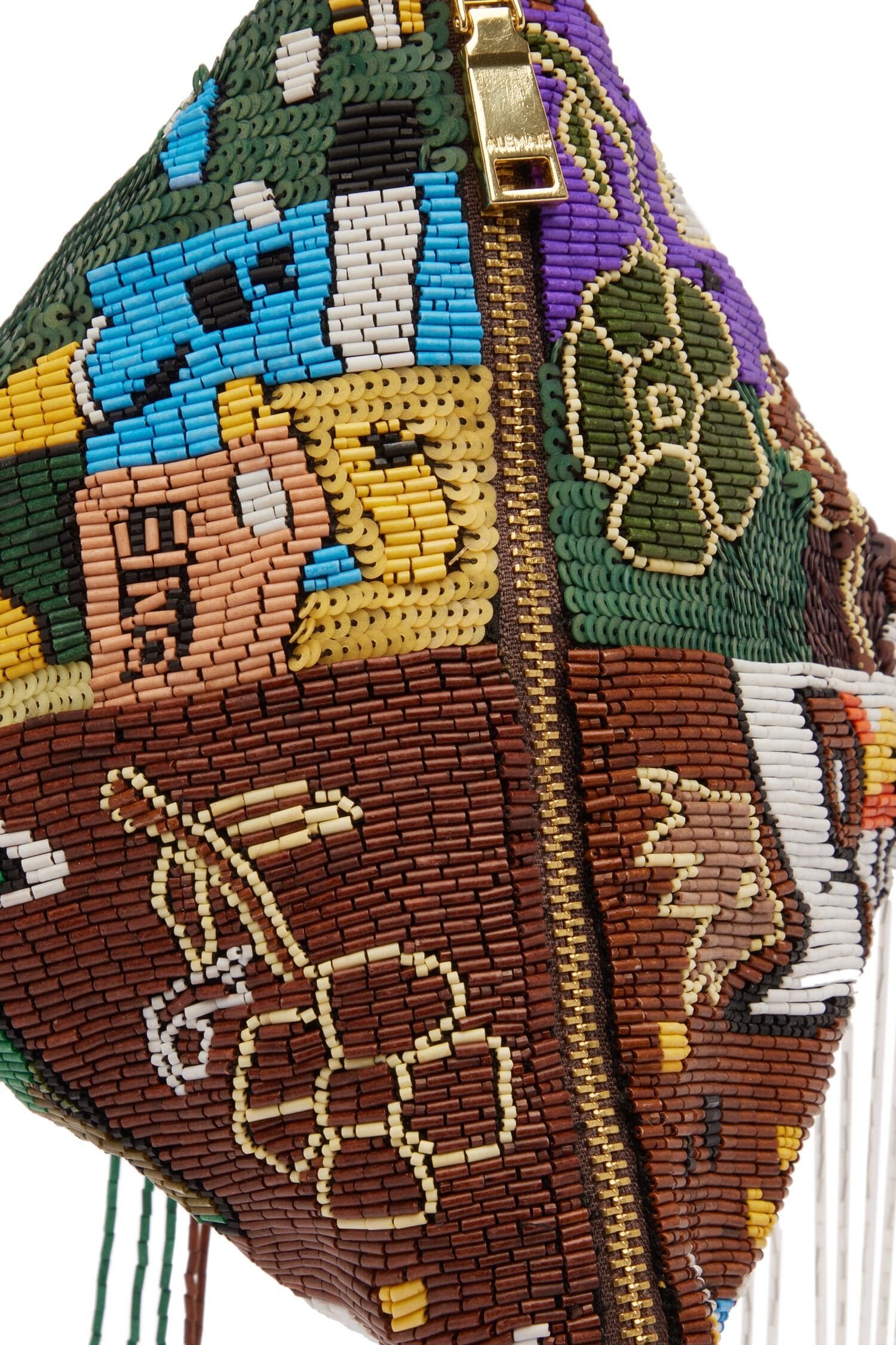 Alemäis Mlak Beaded Trapeze Pouch pochette perlée main