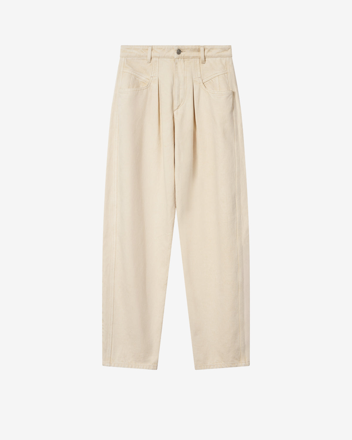 Isabel Marant Lisha jean barrel beige taille haute