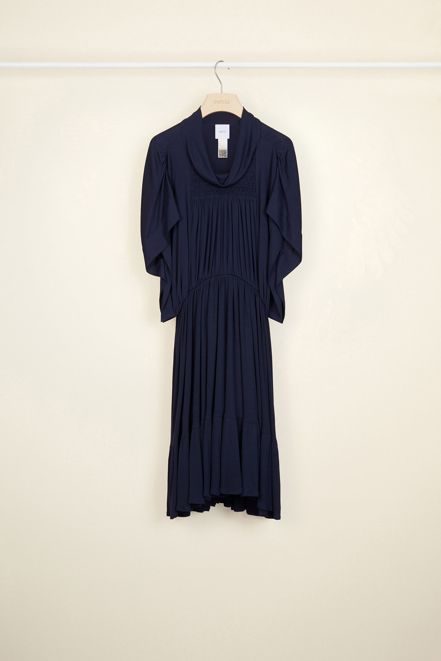 Patou DR0130036681N robe midi bleu saphir jersey