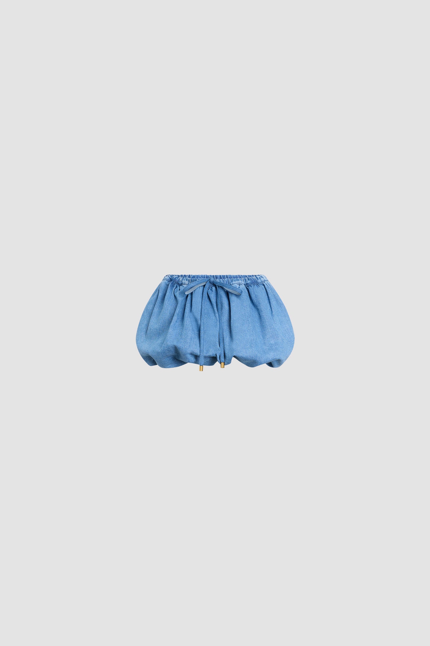 Patou SK081 jupe jean mini bloomer bleu délavé 34