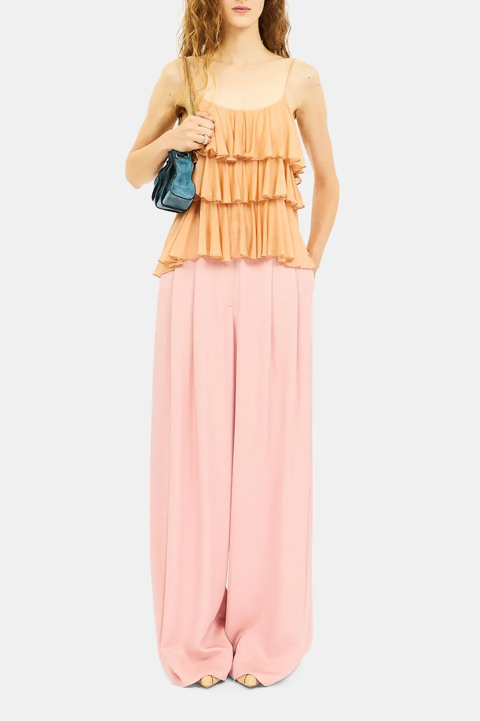 Ulla Johnson Freja Tiered Cami Top caraco Fawn