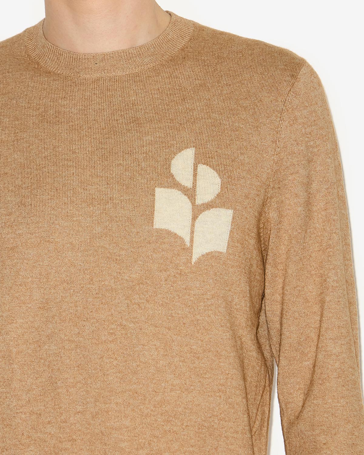 Isabel Marant Evans pull camel col rond laine