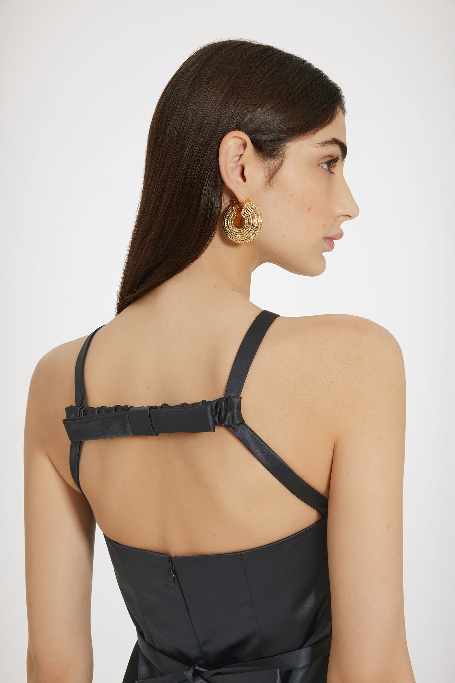 Patou Jewellery JW113 boucles d'oreilles doré cristal TU