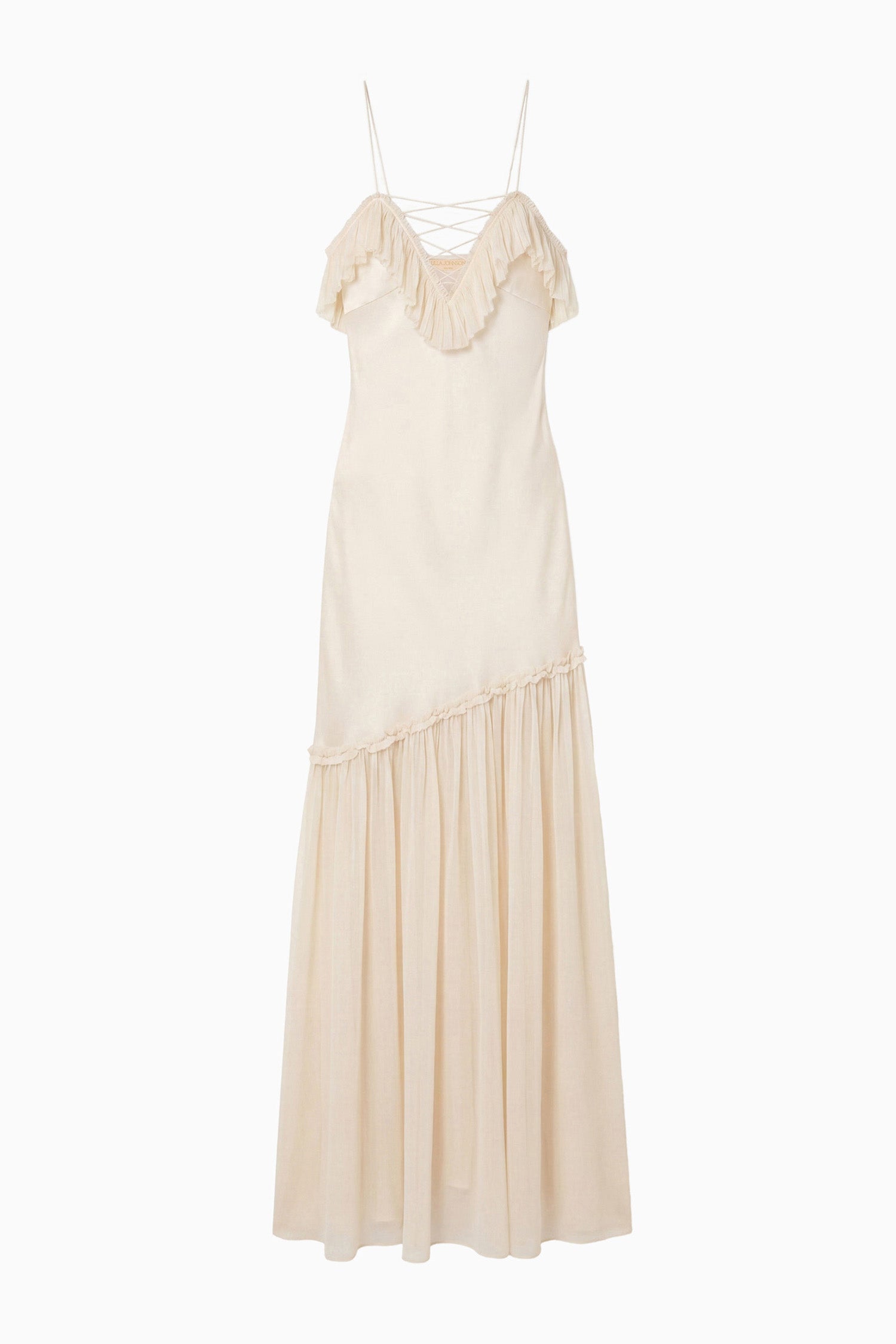 Ulla Johnson Elaria PF260109 robe soie Ivory mariee