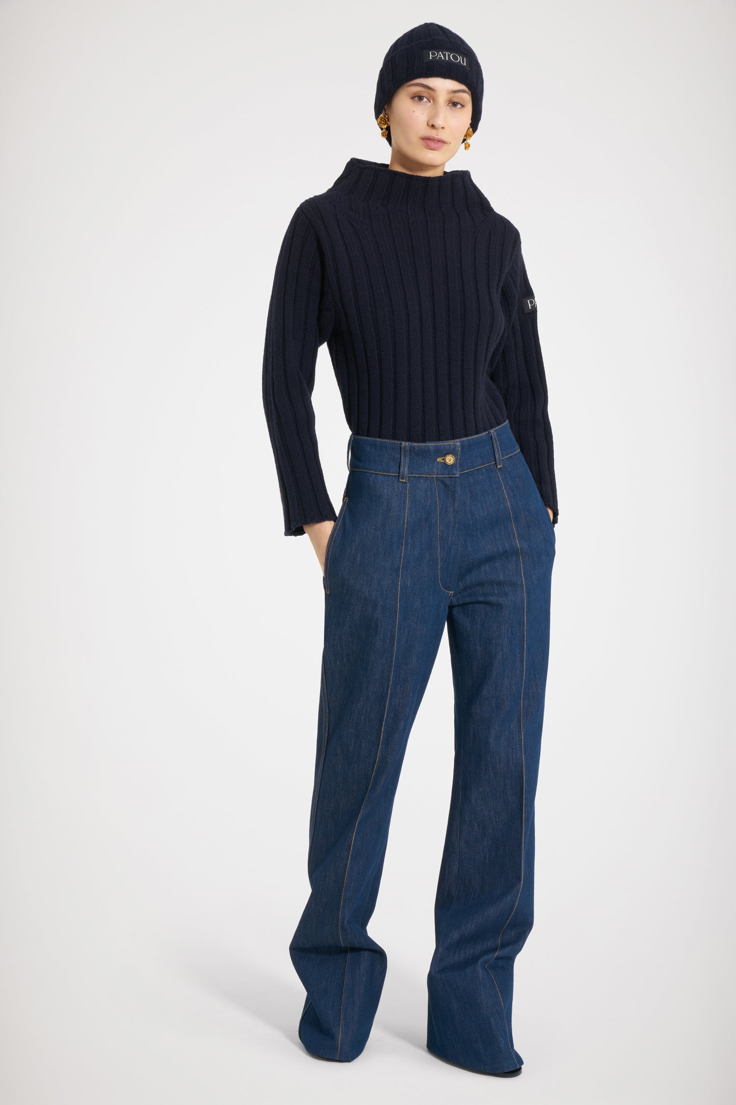 Patou Denim TR026 jean flare denim bio 38