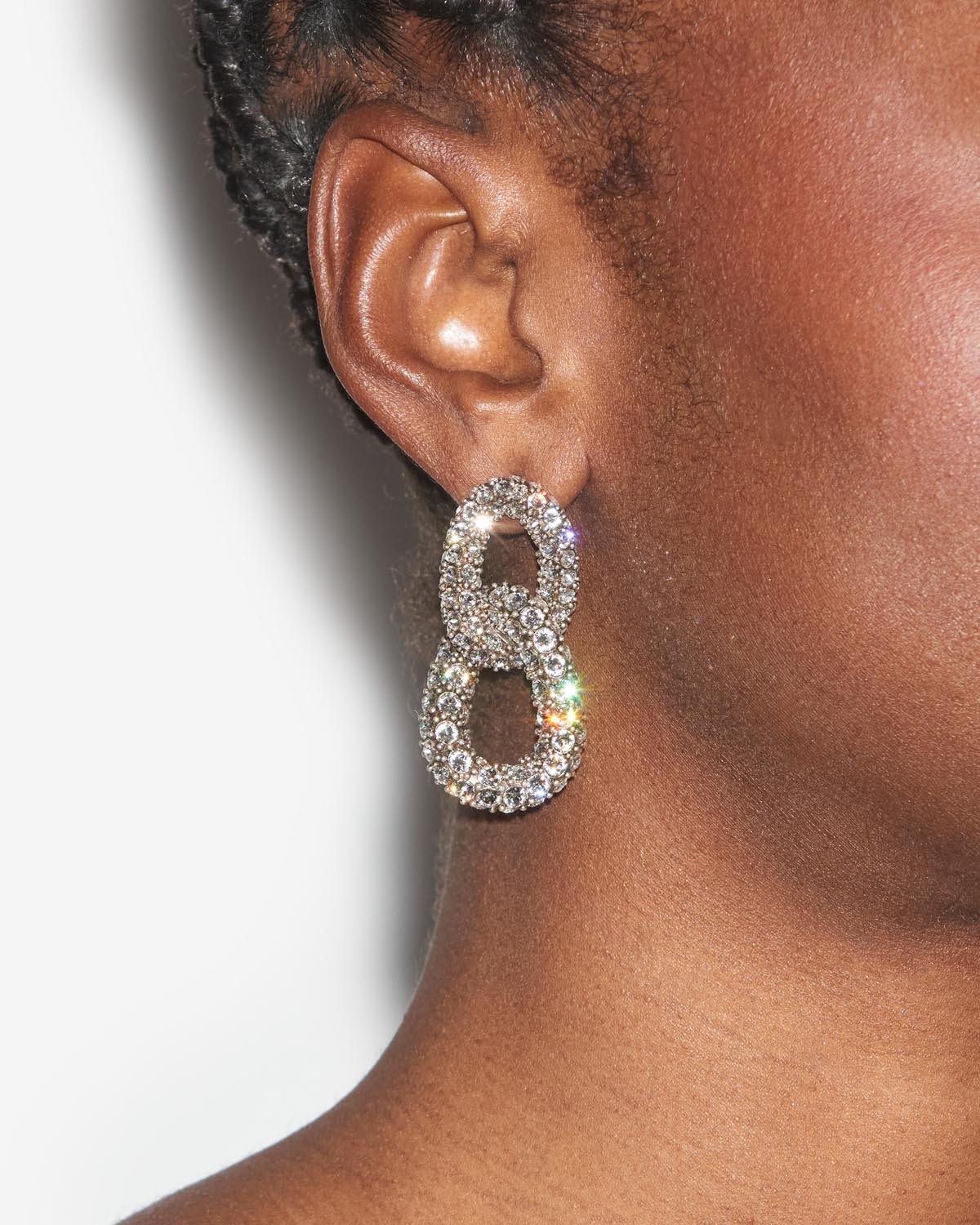 Isabel Marant Funky Ring boucles d'oreilles argenté strass