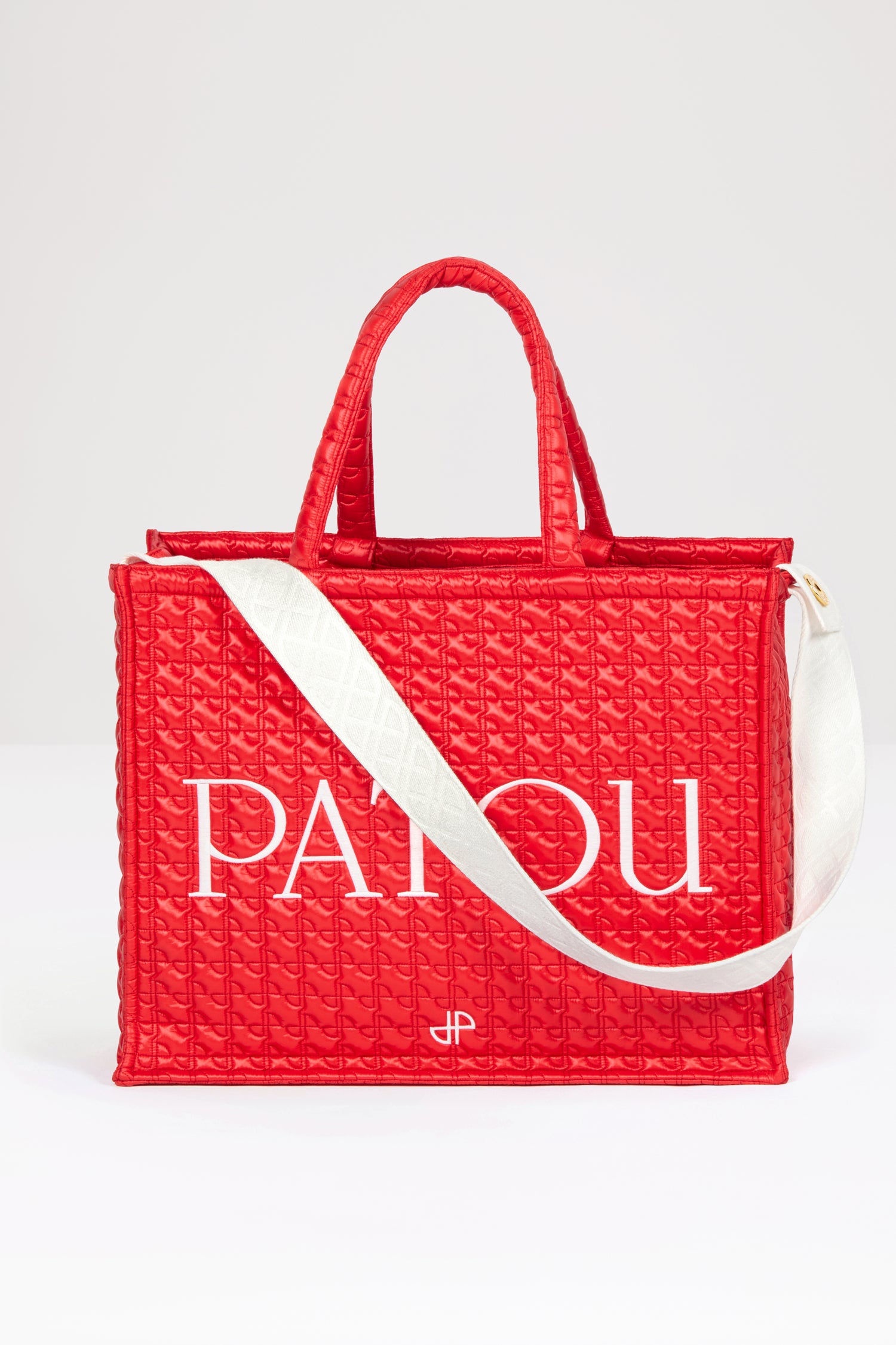 Patou AC024 tote rouge en nylon matelassé éco