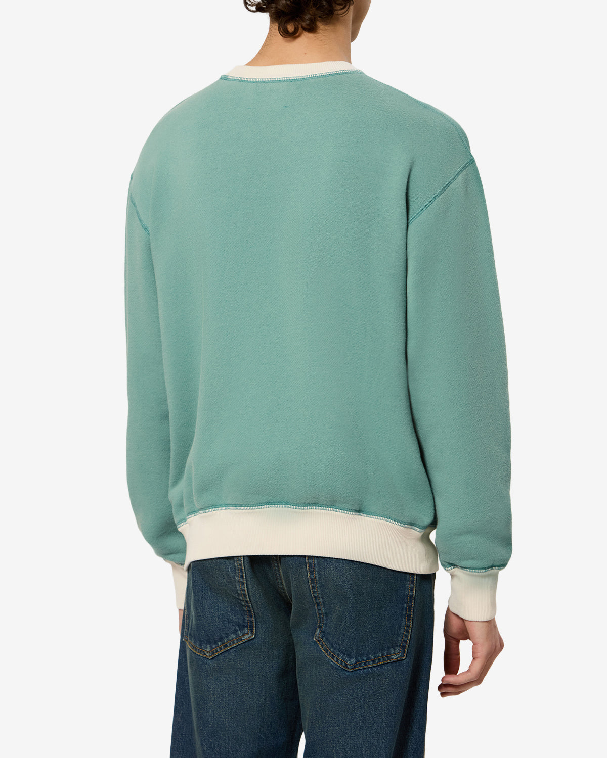 Isabel Marant Miker Sweatshirt Bluish Vert Jersey Coton