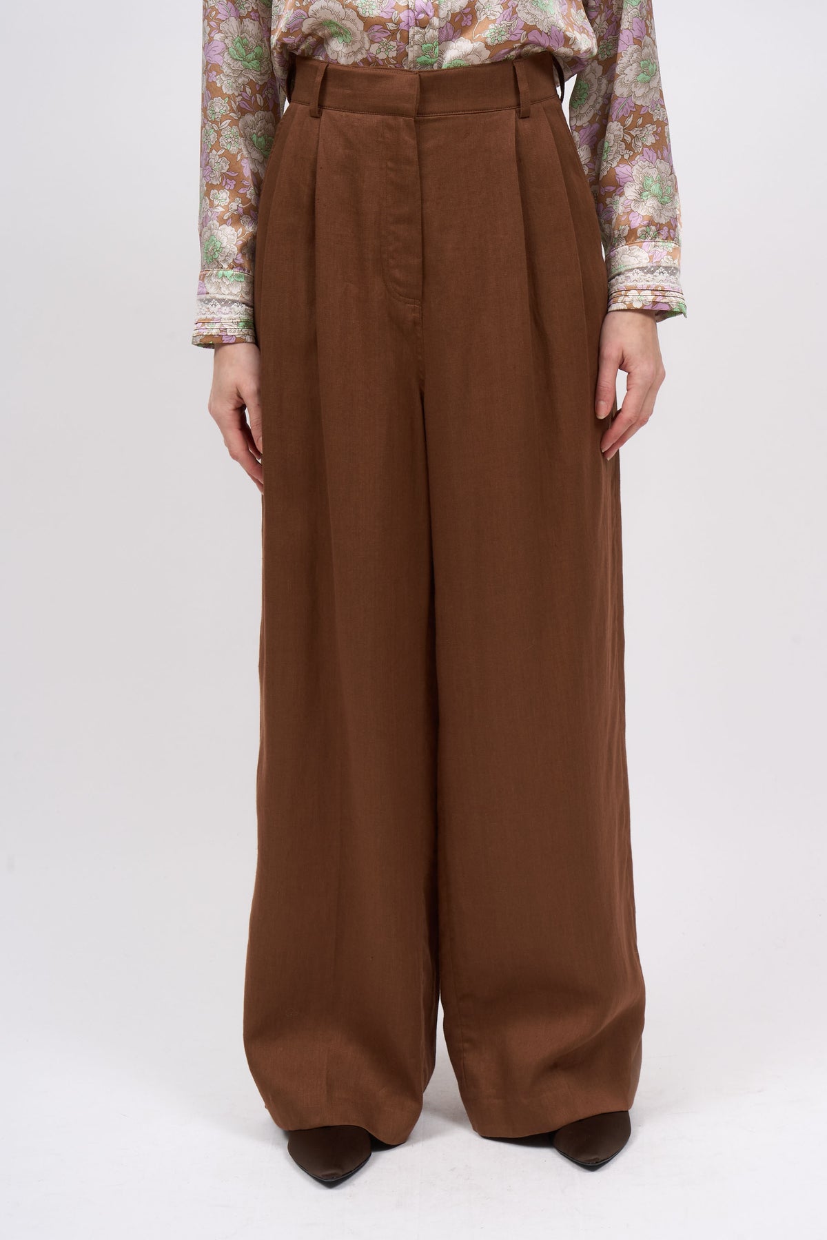 Paul & Joe Tailoring Mataram pantalon lin taille haute 100% lin