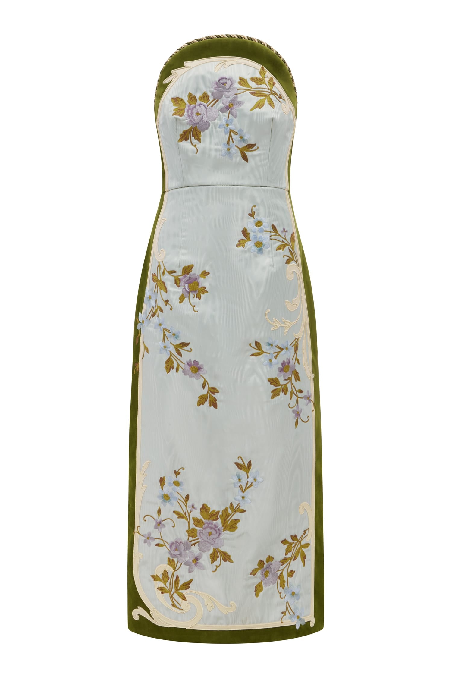 Alemäis Odessa robe midi bustier brodée florale