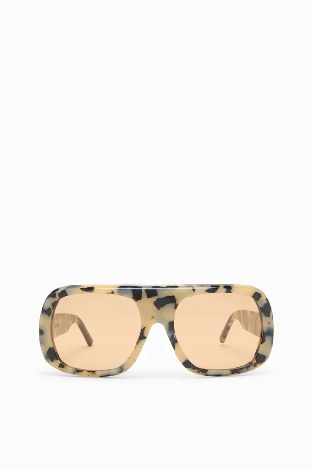 Ulla Johnson Briar lunettes oversize écaille sable