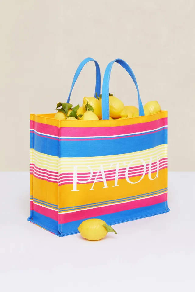 Patou Bags A21AC01500945039 tote rayures coton bio