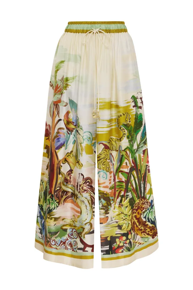 Alemäis Jungle Boogie Silk Culotte Pantalon Soie 8 AU